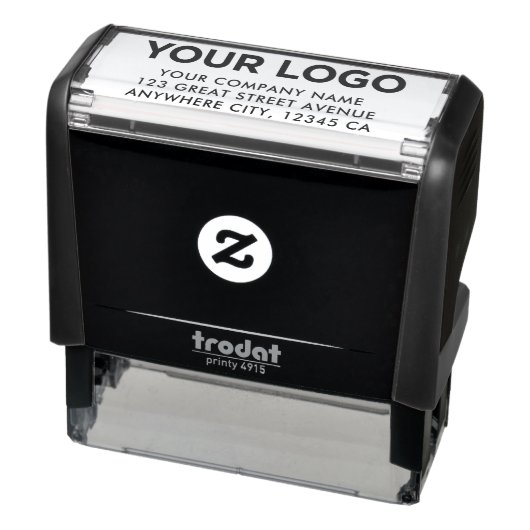 Individuelle moderne Inline-Rücksendeadresse für F Permastempel (Produkt)