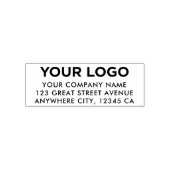 Individuelle moderne Inline-Rücksendeadresse für F Permastempel (Design)