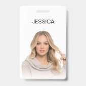 Individuelle, moderne minimale Corporate Employee  Ausweis (Vorderseite)