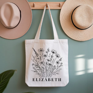 Individuelle Mohnblumen-Tasche als Geschenk für Fr Tragetasche