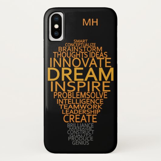 Individuelle monogramm-Hüllen für Inspirationslamp Case-Mate iPhone Hülle (Rückseite)