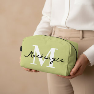 Individuelle Monogramm-Kosmetiktasche modernes Ges Waschbeutel