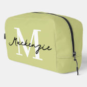 Individuelle Monogramm-Kosmetiktasche modernes Ges Waschbeutel (Rechte Ecke)