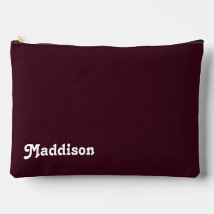 Individuelle Monogramm-, Maulbeerretro-Typografie Zubehörtasche
