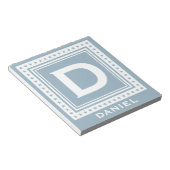 Individuelle Monogramm-, Name- und Farbnotizen Notizblock (angewinkelt)