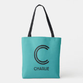 Individuelle Monogramm- und Farbtaschen Tasche (Rückseite)