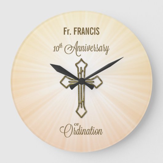 Individuelle Name, 10. Jahrestag der Ordination Große Wanduhr (Vorderseite)