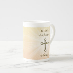 Individuelle Name, 10. Jahrestag der Ordination Porzellantasse