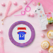 Individuelle Name 12. Geburtstagsfeier Pappteller (Party)