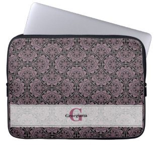 Individuelle Name 1920er Jahre Dusky Rose Floral F Laptopschutzhülle