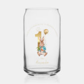 Individuelle Name 1. Geburtstag Peter Ballon Viele Dosenglas (Rückseite)