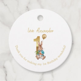 Individuelle Name 1. Geburtstag Peter Goldballon Geschenkanhänger