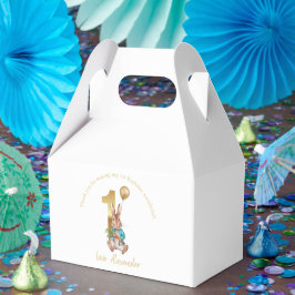 Individuelle Name 1. Geburtstag Peter Goldballon Geschenkschachtel