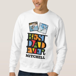 Individuelle Name & 2 Fotos BESTER VATER JE Sweatshirt