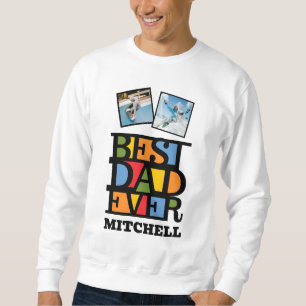 Individuelle Name & 2 Fotos BESTER VATER JE Sweatshirt