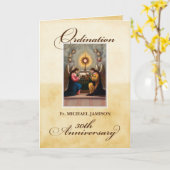 Individuelle Name 30. Ordination Angels in Altar Karte (Gelbe Blume)