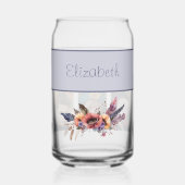 INDIVIDUELLE NAME 3 FOTO BLUME LILA DOSENGLAS (Vorderseite)