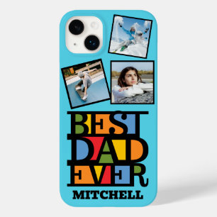 Individuelle Name & 3 Fotos BESTER VATER JE Case-Mate iPhone 14 Plus Hülle