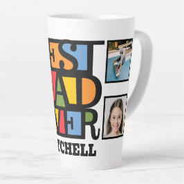 Individuelle Name & 4 Fotos BESTER VATER JE Milchtasse