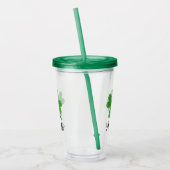 Individuelle Name 4 Leaf Clover St. Patrick's Day Acryltrinkbecher (Links)