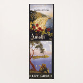 Individuelle Name 4 Vintag Italien Reiseplakate Yogamatte (Rückseite)