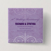 Individuelle Name, 50. Hochzeitstag bis Paar Button (Vorderseite)