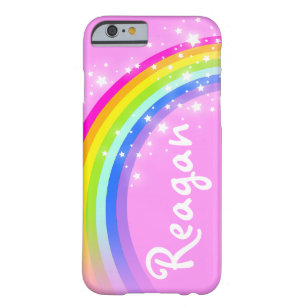 Individuelle Name 6 Buchstaben Regenbogen Rosa iPh Barely There iPhone 6 Hülle