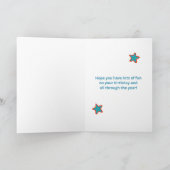 Individuelle Name 6. Geburtstag Angesagter Tag Karte (Innenseite)