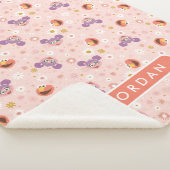 Individuelle Name Abby Cadabby & Elmo | Holzmuster Sherpadecke (3/4)