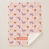 Individuelle Name Abby Cadabby & Elmo | Holzmuster Sherpadecke (Vorderseite)