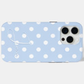 Individuelle Name-Abdeckung für iPhone, blau mit P Case-Mate iPhone Hülle (Rückseite (Horizontal))