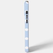 Individuelle Name-Abdeckung für iPhone, blau mit P Case-Mate iPhone Hülle (Rückseite / Links)