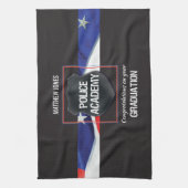 Individuelle Name, Abschluss der Polizeiakademie Geschirrtuch (Vertikal)