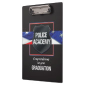 Individuelle Name, Abschluss der Polizeiakademie Klemmbrett (Links)