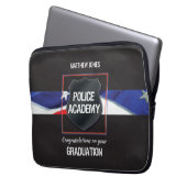Individuelle Name, Abschluss der Polizeiakademie Laptopschutzhülle (Vorderseite Links)