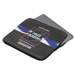 individuelle Name, Abschluss der Polizeiakademie Laptopschutzhülle