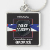 Individuelle Name, Abschluss der Polizeiakademie Schlüsselanhänger (Vorne)