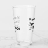 Individuelle Name Abschluss-Geschenk | Funny Absch Glas (Links)