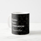 Individuelle Name Abschluss-Geschenk | Funny Absch Kaffeetasse (Vorderseite Links)