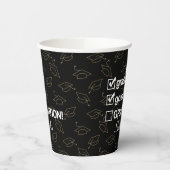 Individuelle Name Abschluss-Geschenk | Funny Absch Pappbecher (Links)