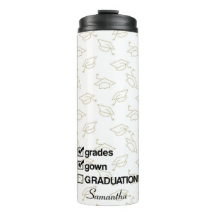 Individuelle Name Abschluss-Geschenk   Funny Absch Thermosbecher