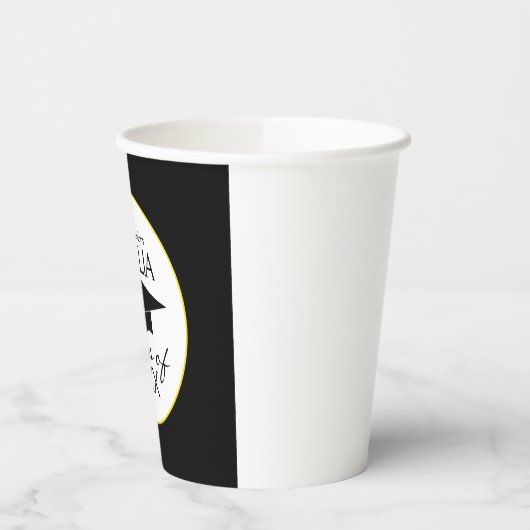 Individuelle Name Abschluss Mittelpunkt Pappbecher (Links)