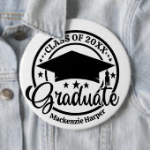 Individuelle Name Abschluss Personalisiert Graduat Button (Beispiel)