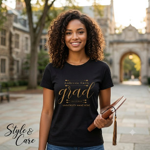 Individuelle Name Abschluss T-Shirt - Modernes Tri Tri-Blend Shirt