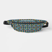 Individuelle Name Abstrakt geometrisches Muster Bauchtasche (Vorderseite)