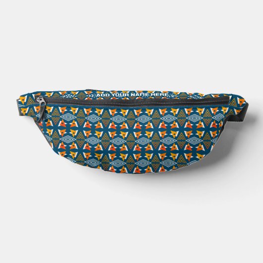 Individuelle Name Abstrakt geometrisches Muster Bauchtasche (Ablage )