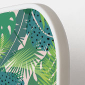 Individuelle Name Abstrakt Palm Leaf Muster Pickleball Schläger (Linke Seite)