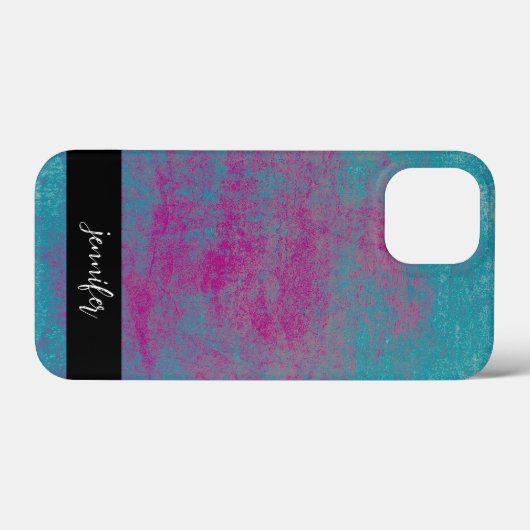 Individuelle Name Abstrakte Grunge Textur Case-Mate iPhone Hülle (Rückseite (Horizontal))