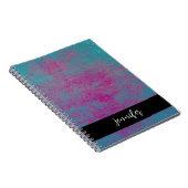 Individuelle Name Abstrakte Grunge Textur Notizblock (Rechte Seite)