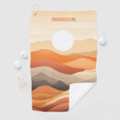 Individuelle Name Abstrakte Landschaftsbilder Golfhandtuch (Insitu)